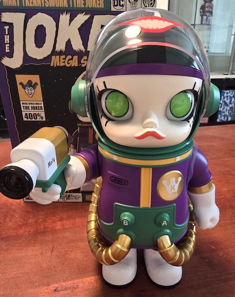 Pop Mart Mega Space Molly 400% The Joker out of the box. Click to sell or appraise one