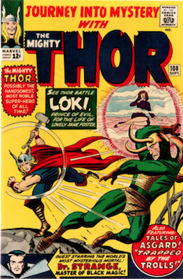 Journey into Mystery #108: Loki cover story. Click for valuation
