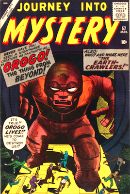 Journey into Mystery #57 was typical of the period, with randomly-named Kirby monster creations