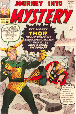 Journey into Mystery #92: Loki cover story. Click to sell your comics