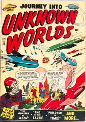 Journey into Unknown Worlds #36 (#1): Atlas sci-fi comic