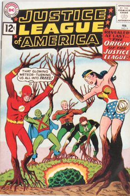 Justice League of America #9: 1st origin of the JLA