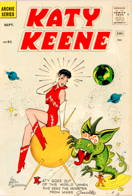 Katy Keene #61: Sci-fi cover. Click to sell your comic books