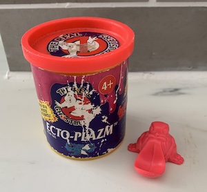 Kenner Red Ecto-Plazm. Click to appraise a sealed one if you have it