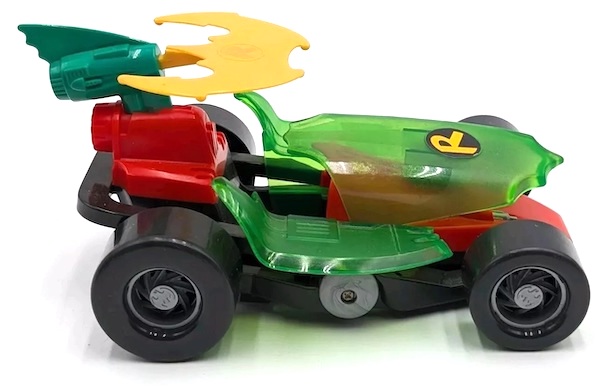 Batman the Animated Series Robin Dragster out of the box. Click for a free appraisal