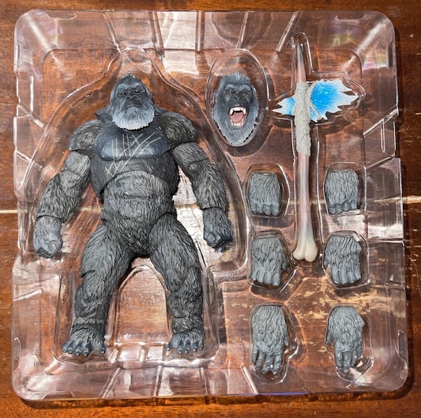 S. H. MonsterArts Godzilla x Kong: The New Empire Kong Figure open box. Click to sell or appraise one