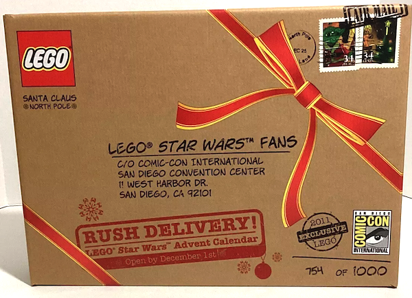 LEGO Star Wars Advent Calendar 2011 San Diego Comic Con SDCC Limited Edition. Click to value yours