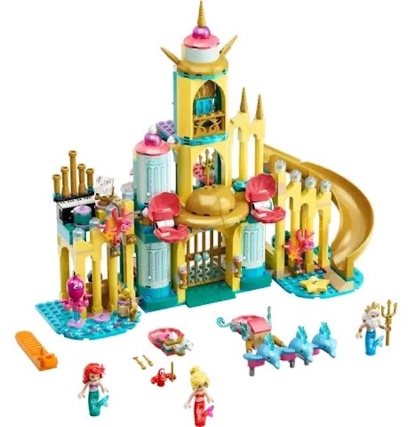 LEGO 43207 The Little Mermaid  Ariel's Underwater Palace assembled. Click to get a valuation