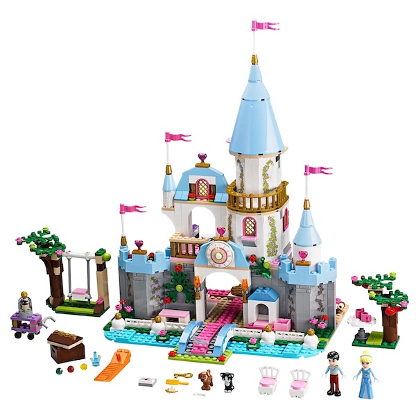 LEGO 41055 Cinderella's Romantic Castle assembled. Click to value yours