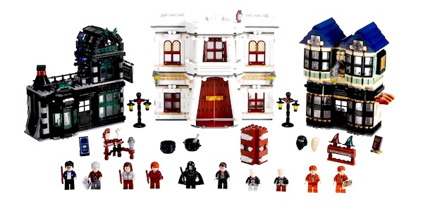LEGO Harry Potter 10217 Diagon Alley assembled. Click to value or sell one