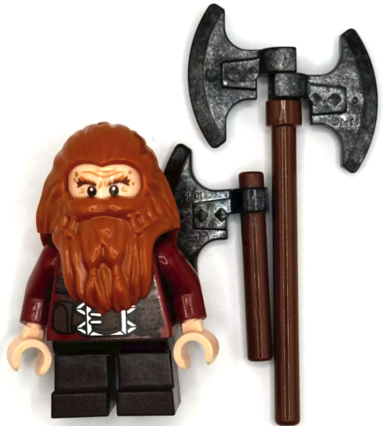 LEGO Hobbit Minifigures
Gloin the Dwarf dark orange hair