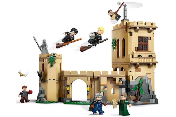 LEGO Harry Potter 76447 Philosopher's Stone Hogwarts Castle Flying Lessons assembled. Click to value or sell yours