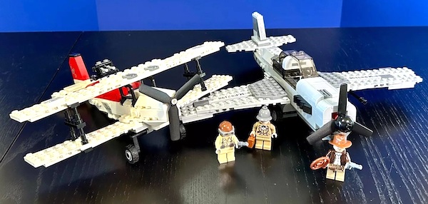 LEGO Indiana Jones 7198 Fighter Plane Attack assembled. Click to value or sell one