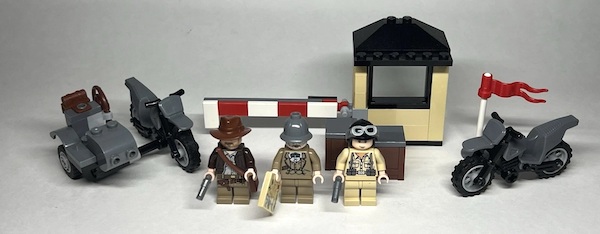 LEGO Indiana Jones 7620 Indiana Jones Motorcycle Chase assembled. Click to get a free appraisal