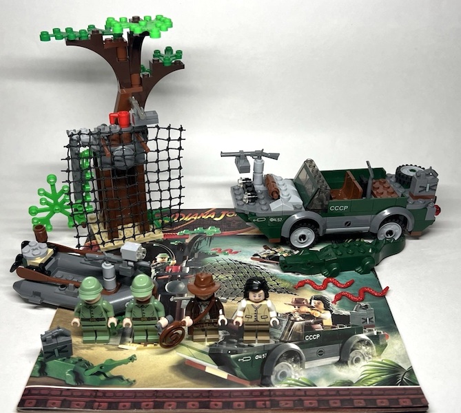 LEGO Indiana Jones 7625 River Chase assembled. Click to value yours