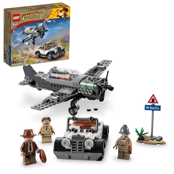 LEGO Indiana Jones 77012 Fighter Plane Chase assembled. Click to value your Indiana Jones LEGO sets