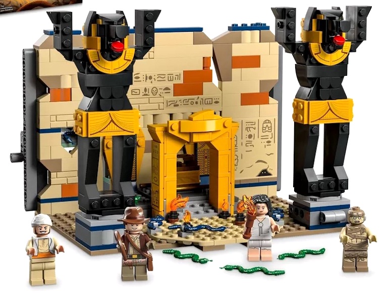 LEGO Indiana Jones 77013 Escape from the Lost Tomb assembled. Click to value one