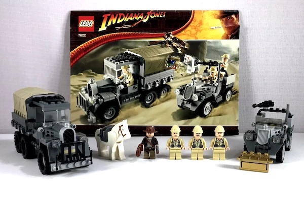 LEGO Indiana Jones 7622 Race For The Stolen Treasure assembled. Click to value or sell yours