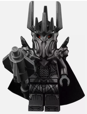 LEGO Lord of the Rings Minifigures Sauron,  part of the Barad-Dur set
