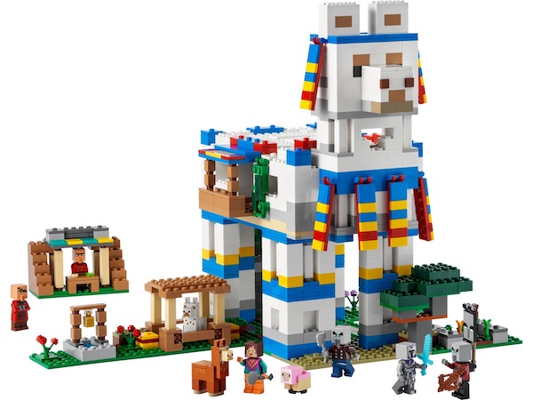 LEGO Minecraft 21188 The Llama Village assembled. Click to value or sell yours
