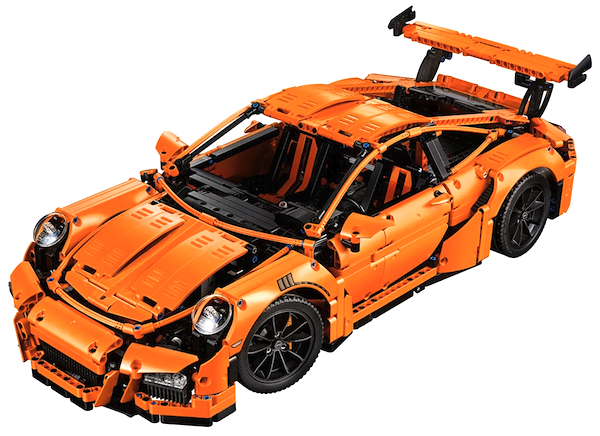 LEGO Technic Porsche 911 GT3 RS out of the box and built