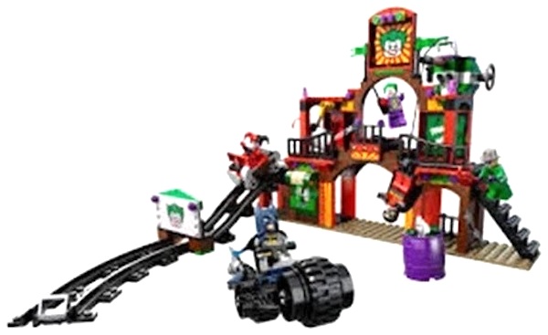 LEGO 6857 DC Comics Super Heroes The Dynamic Duo Funhouse Escape assembled. Click to sell one