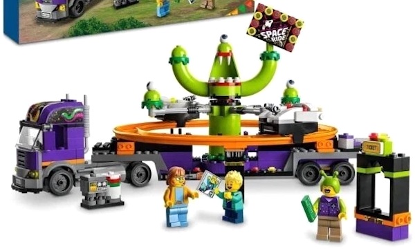 LEGO  60313 City Space Ride Amusement Truck assembled