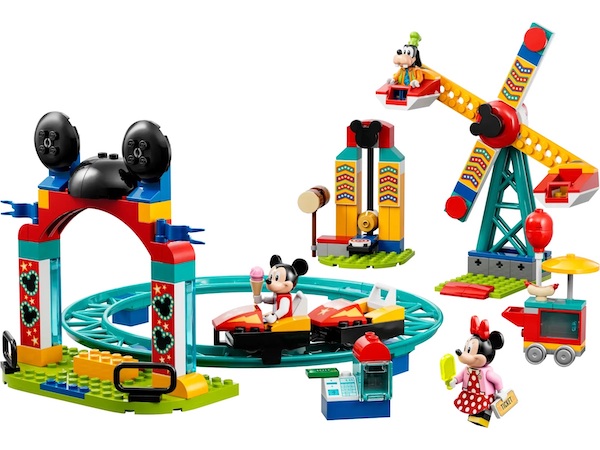 LEGO  10778 Disney Mickey, Minnie and Goofy's Fairground Fun assembled