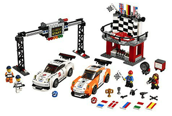 LEGO Porsche 911 GT Finish Line set out of the box and built