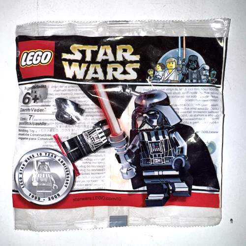 LEGO Star Wars 10th Anniversary Chrome Darth Vader still in bag. Click to appraise yours