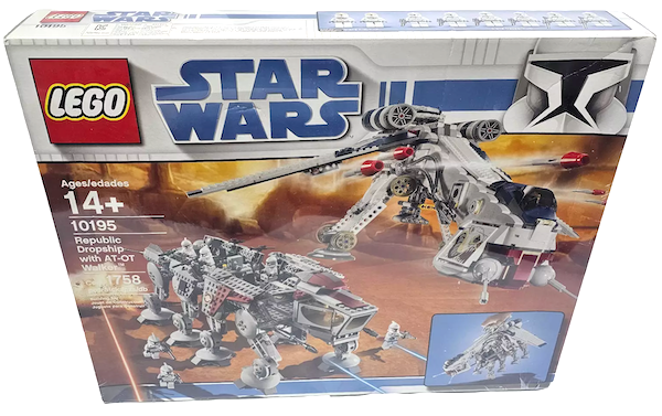 LEGO Star Wars Republic Dropship with AT-OT Walker 10195 (2009). Click to appraise yours