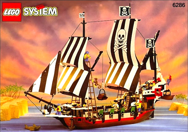 LEGO System Pirates Skulls Eye Schooner (1993). Click to have yours valued FREE
