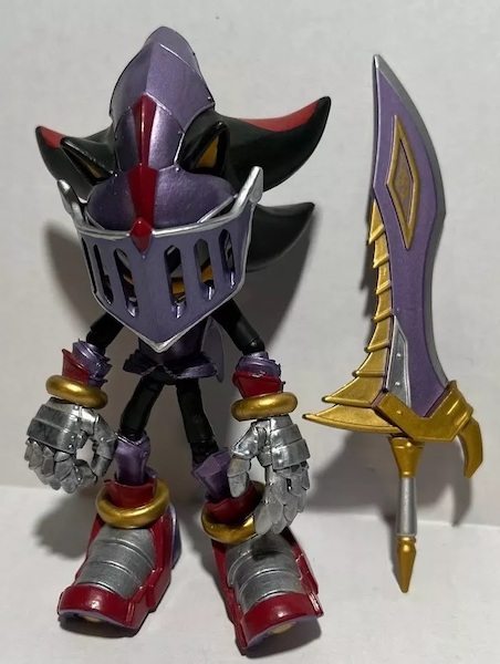 Sonic and the Black Knight Sir Lancelot Shadow Purple Version out of the pack. Click for a free appraisal