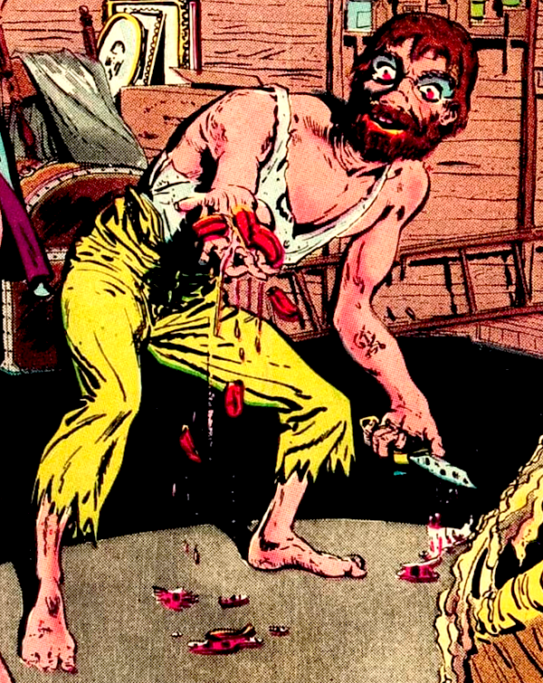 Lawbreakers Suspense Stories #11: Classic severed tongues cover detail Lawbreakers Suspense Stories #11: Classic severed tongues cover detail