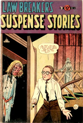Lawbreakers Suspense Stories #12: Zombie cover. Click to sell yours
