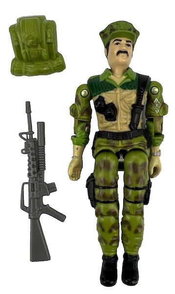 G.I. Joe Leatherneck Action Figure out of the pack. Click for a free appraisal