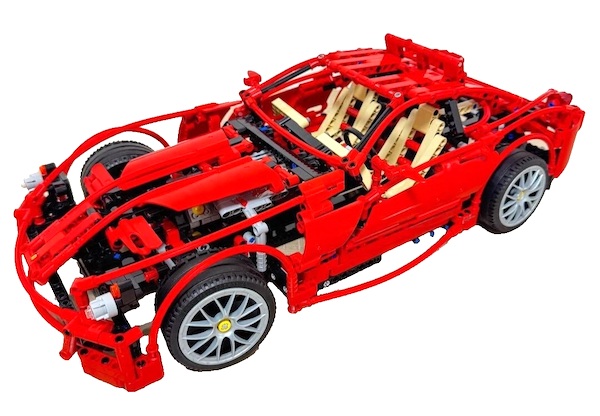 LEGO 8145 Racers Ferrari 599 GTB Fiorano 1:10 assembled. Click to value or sell yours