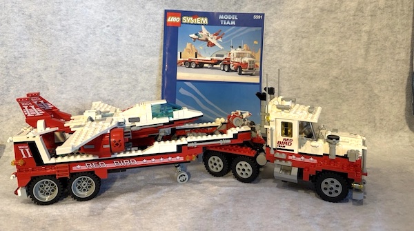 LEGO 5591 Model Team Mach II Red Bird Rig assembled. Click to value yours