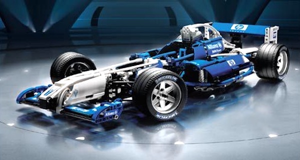 LEGO 8461 Racers Williams F1 Team Racer assembled. Click to value or sell one