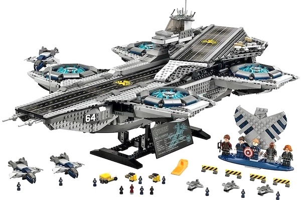 LEGO 76042 The SHIELD Helicarrier assembled. Click to value one or get a cash price