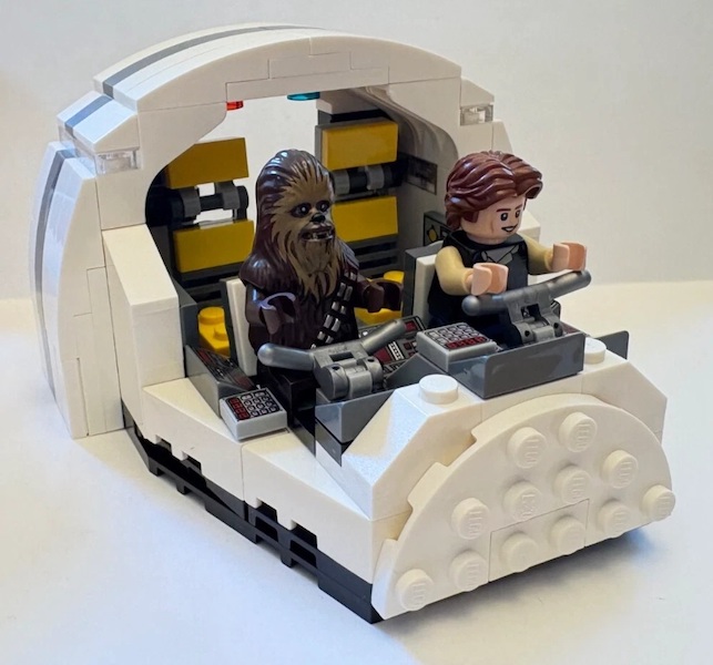 LEGO Star Wars 75512 2018 SDCC Exclusive Millennium Falcon Cockpit assembled. Click to value or sell one