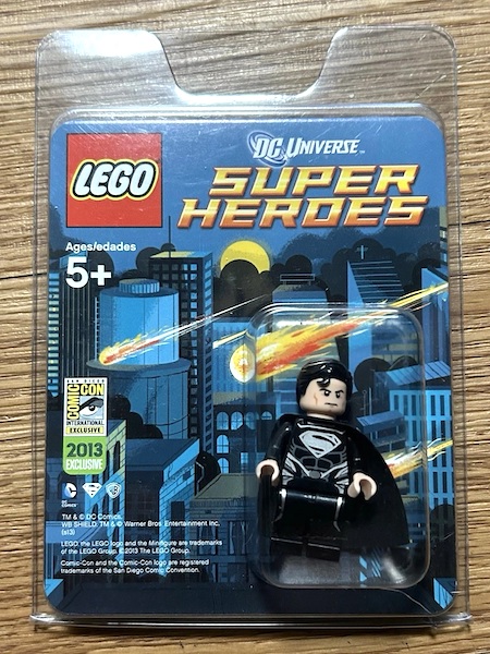 LEGO 2013 SDCC Exclusive Black Suit Superman. Click to value yours or get a cash offer!