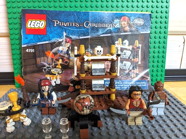 LEGO 4191 Pirates of Caribbean Captain's Cabin assembled. Click to sell or appraise yours