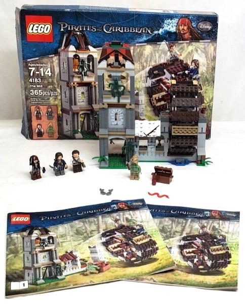 LEGO 4183 Pirates Of The Caribbean The Mill assembled. Click to value or sell yours