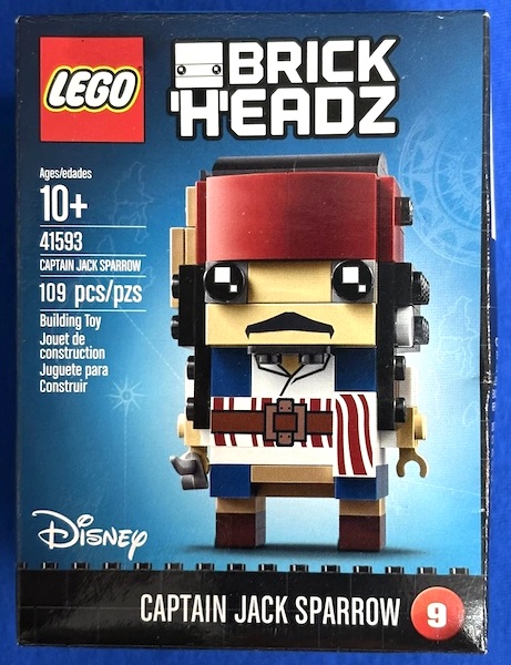 LEGO 41593 Pirates of the Caribbean Captain Jack Sparrow BrickHeadz. Click to value or sell one