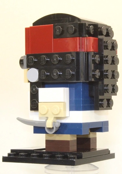 LEGO 41593 Pirates of the Caribbean Captain Jack Sparrow BrickHeadz assembled. Click to value or sell one