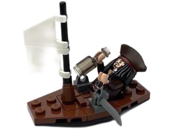 LEGO 30131 Pirates Of The Caribbean Jack’s Boat Polybag assembled. Click to value or sell one