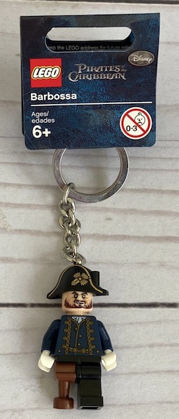 LEGO 853189 Pirates of the Caribbean Barbossa Keychain. Click to value or sell one