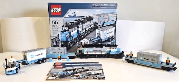 10219 LEGO Maersk Train assembled. Click to sell or appraise one