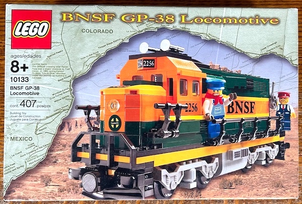 LEGO 10133 Burlington Northern Santa Fe Locomotive. Click to value or sell one